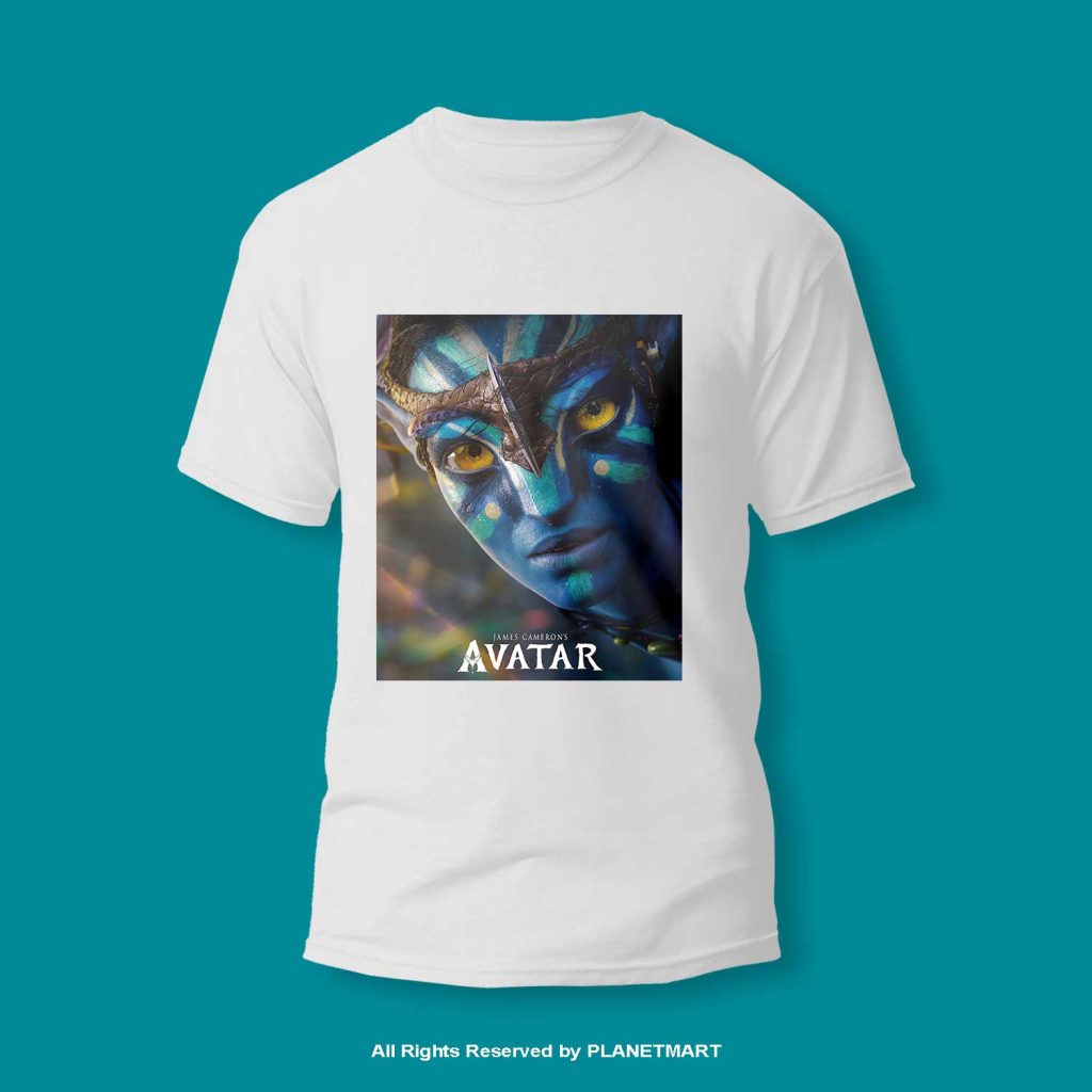 Avatar Signature Round Neck T-shirt ATS-1003 6 Avatar 03 WHT