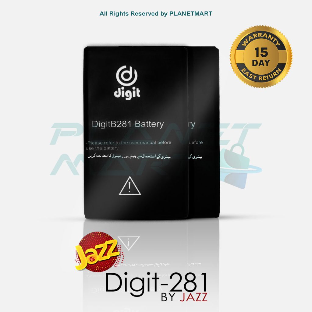 Jazz Digit-B281 Mobile Battery-front