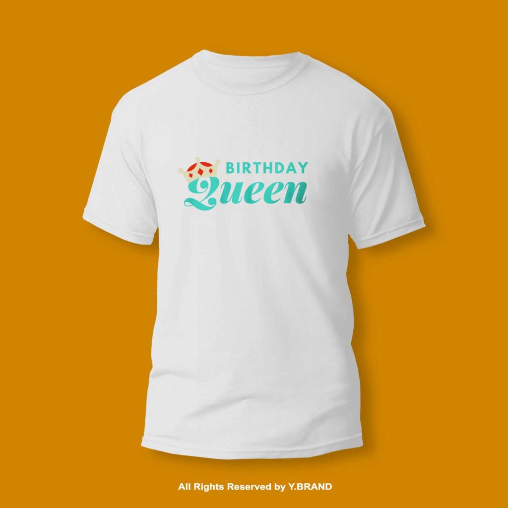 Birthday Queen Round Neck T-shirt PMTS-1065 6 TS 1065a