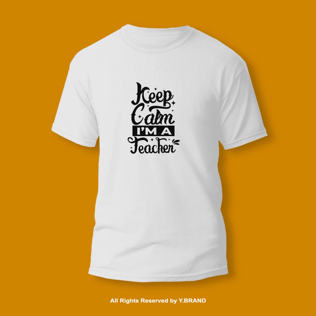 I'm A Teacher Round Neck T-shirt PMTS-1109 6 1109 W