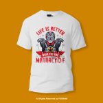When You Ride Motorcycle Round Neck T-shirt PMTS-1397