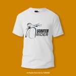 Scooter Rider Round Neck T-shirt PMTS-1398