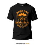 Biker Dad Round Neck T-shirt PMTS-1404