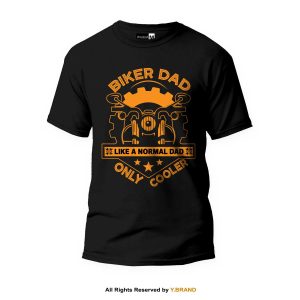 Biker Dad Round Neck T-shirt PMTS-1404