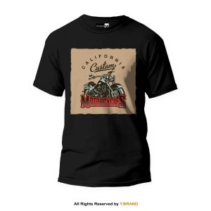 California Custom Motorcycle Round Neck T-shirt PMTS-1409