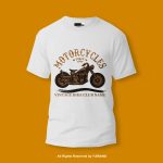 Vintage Bike Club Name Round Neck T-shirt PMTS-1413