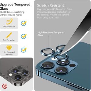 Apple iPhone 12 Pro Max Camera Lens Protector Premium Tempered Glass Aluminium Ring Lens MCL-1004