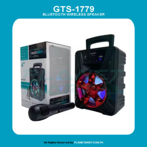 GTS-1779 4" Inch Wireless Bluetooth speaker with Microphone, Lighting Effects, FM radio, USB, SD Card Port