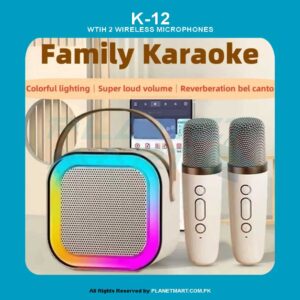 K12 Karaoke Machine Portable Bluetooth Speaker With 2 Wireless Microphones Best Quality Speakers For Music