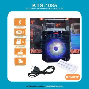 KTS-1085 4" Inch Wireless Portable Outdoor Speaker With FM Radio