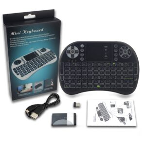 Mini Wireless Keyboard and Mouse Wireless Touchpad Rechargeable Combos for PC Pad Android TV Box and More KB-1002