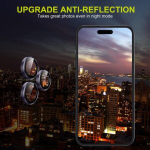 Apple iPhone 14 Pro Max Camera Lens Protector Premium Tempered Glass Aluminium Ring Lens