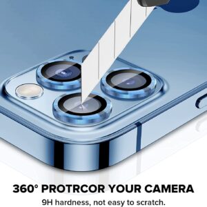 Apple iPhone 13 Pro & 13 Pro Max Camera Lens Protector Premium Tempered Glass Aluminium Ring Lens MCL-1005