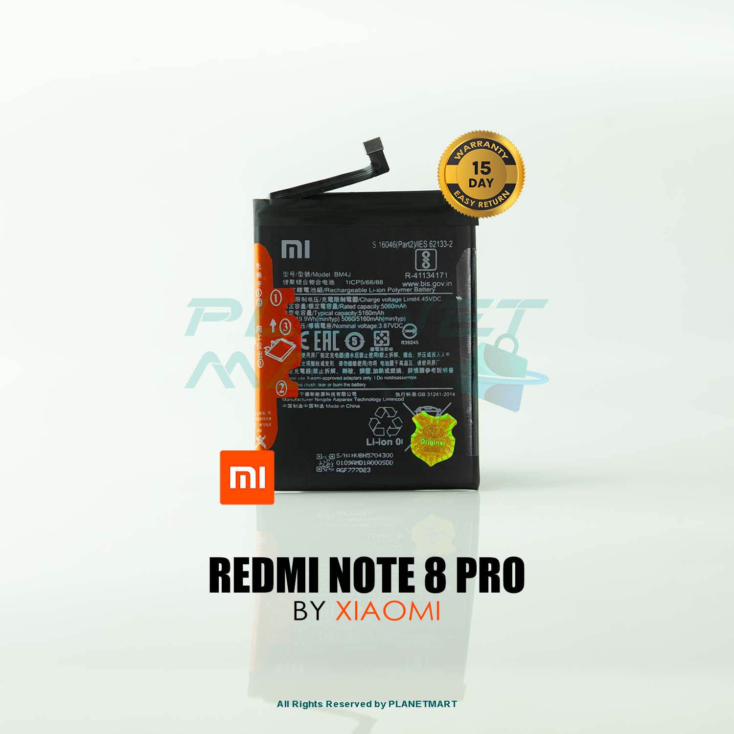 Xiaomi MI Redmi Note 8 pro BM4J Mobile Battery