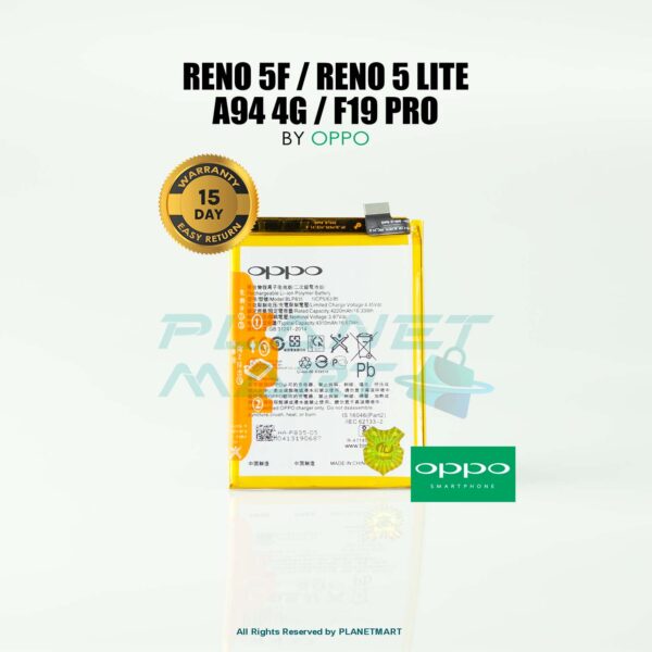 OPPO Reno 5F / Reno 5 Lite / A94 4G / F19 Pro BLP835 Mobile Battery-MB-1039