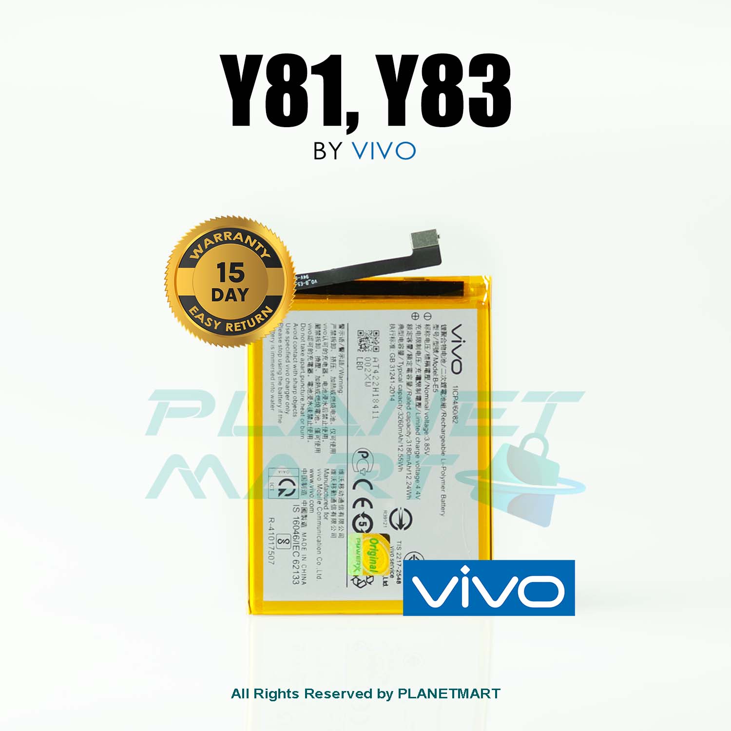 Vivo Y81 / Y83 B-E5 Mobile Battery