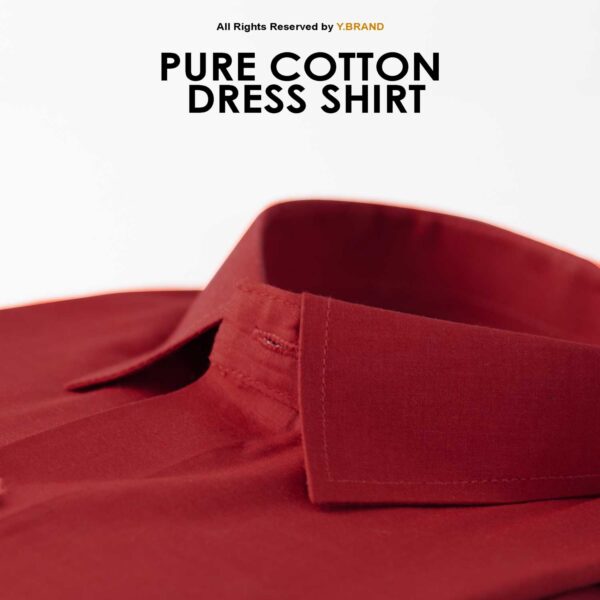 Cut Range Red Slim Fit Formal Dress Shirt For Men AFS-1005