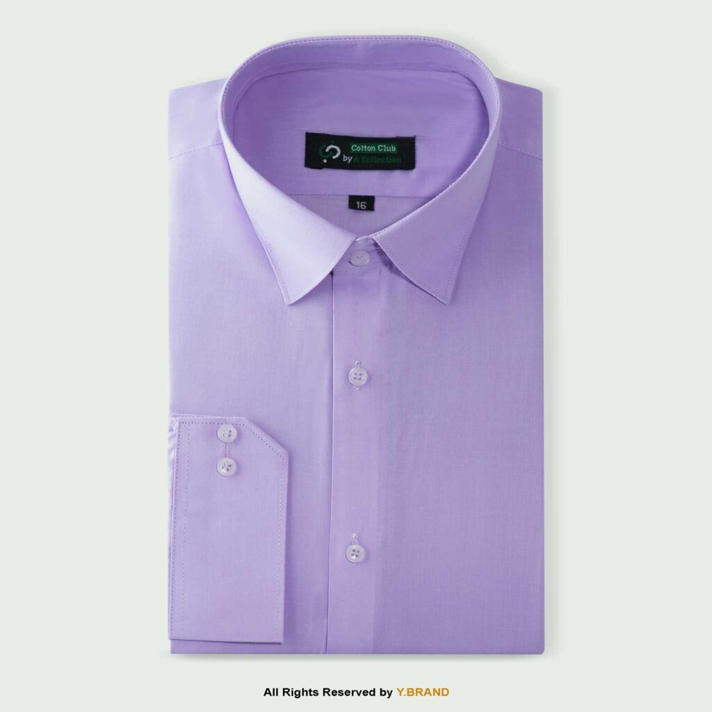 Cut Range Light Purple Slim Fit Formal Dress Shirt