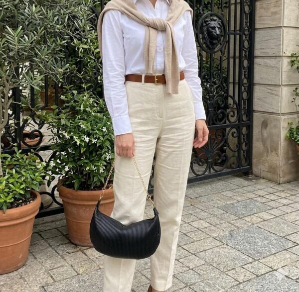 Pleated Moon Bag For Girls AB-1003