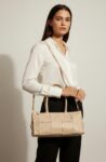 Beige Woven handmade Bag For Women AB-1006