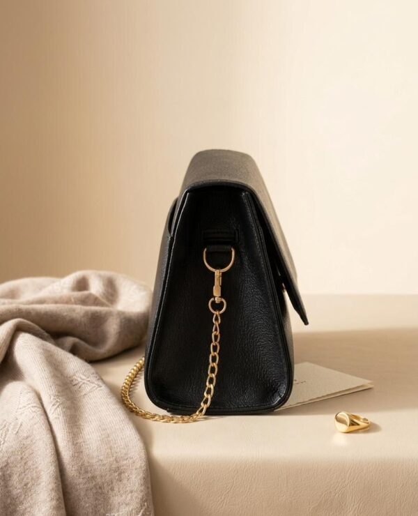 Black Formal Shoulder Bag For Ladies AB-1010