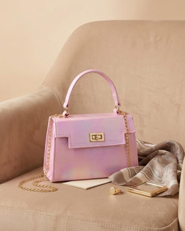 Pink Mini Structured Bag For Ladies AB-1011