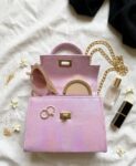 Pink Mini Structured Bag For Ladies AB-1011