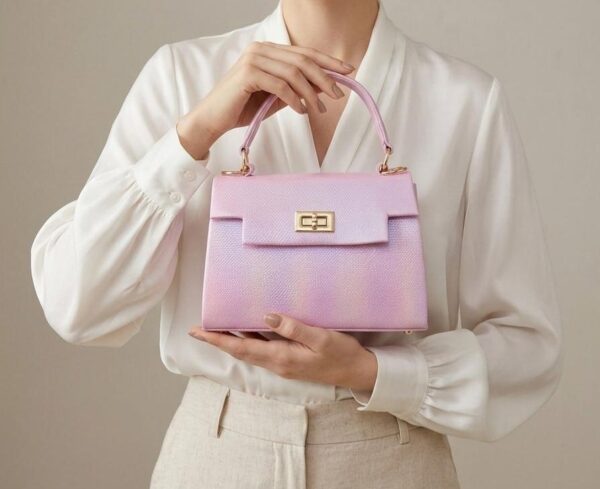 Pink Mini Structured Bag For Ladies AB-1011