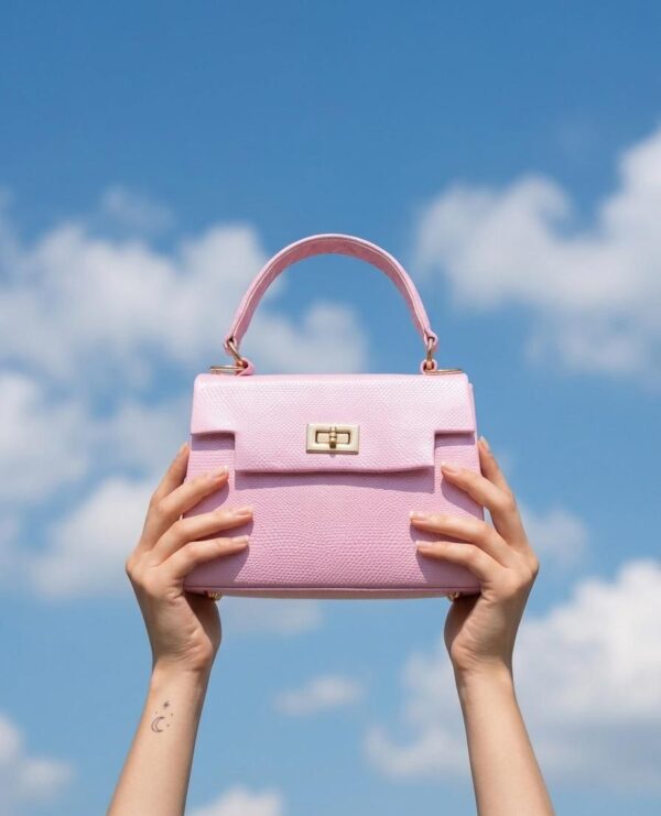 Pink Mini Structured Bag For Ladies AB-1011