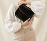 Black Formal Shoulder Bag For Ladies AB-1012